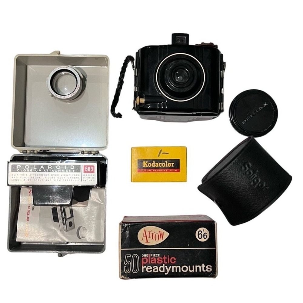 Vintage Kodak Baby Brownie Special Camera Lot Polaroid Up Close Kodacolor Film